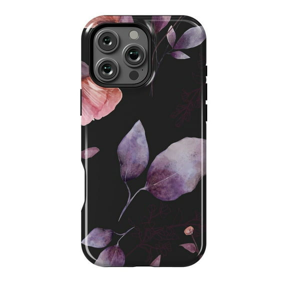 Rose Gray Flowers Phone Case for iPhone 16 15 14 13 12 11 Pro Max