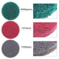 thumbnail image 4 of 16Pcs 5Inch 3 Different Color Scrubbing Pads Drill Powered Brush Tile Scrubber Scouring Pads Cleaning Kit,Abrasive Buffing Pads Replacement 1 Pcs Hook Attachment for House Cleaning, 4 of 8