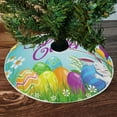 thumbnail image 2 of Sale Countdown! Easter Cute Bunny Egg Spring Tree Skirt Spring Festive Atmosphere Easter Family Gathering Easter Party Tree Skirt (90Cm) Event Party Practical Home Decor 35.4", 2 of 4