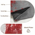 thumbnail image 6 of Red Cement Gray Round Area Rug 5Ft Washable Circle Rugs for Living Room Bedroom, Modern Abstract Art Red Non-Slip Carpet Floor Mats Indoor Outdoor Carpet Runner Aesthetic Home Decor, 6 of 8