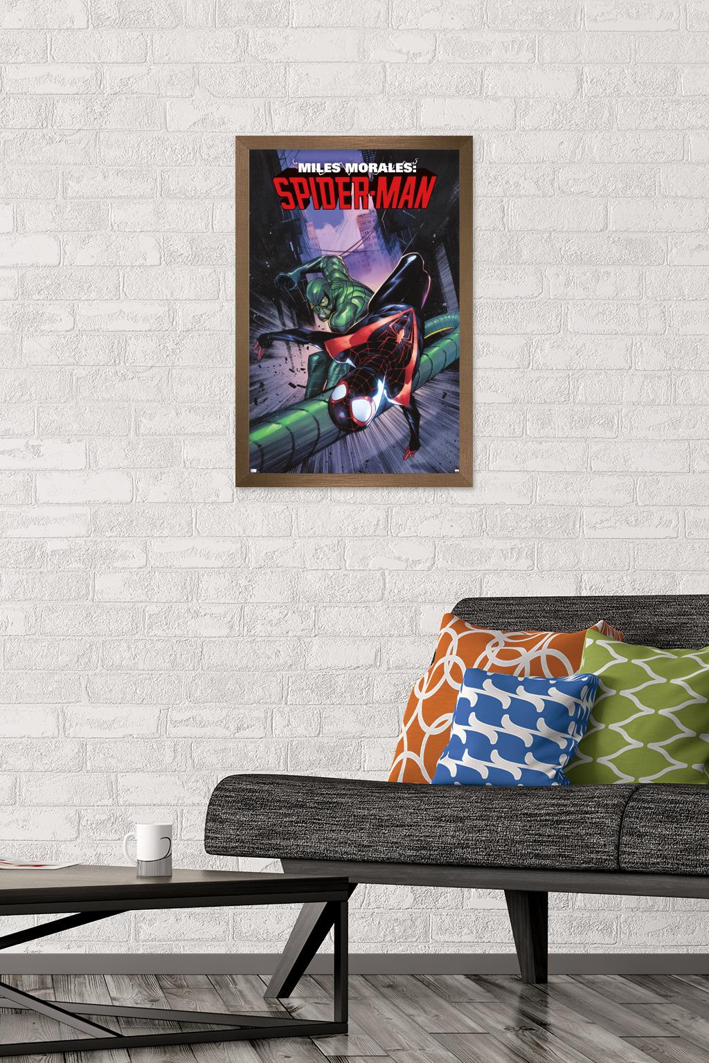 Marvel Comics - Miles Morales: Spider-Man #2 Wall Poster, 14.725" x 22.375" Framed
