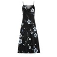 thumbnail image 3 of PENGXIANG Robes Décontractées pour les Femmes Sans Manches V-Cou Floral Maxi Robe d'Été Robe de Plage Décontractée Robe Longue Boho, 3 of 4