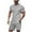 Gray, variant on Kmdttou T Shirts for Men Crew Neck Short Sleeve Summer Sportswear Set Casual Sports Shoulder Shorts 2-piece Set Top/shirt Set on Clearance (Size:S-3XL)