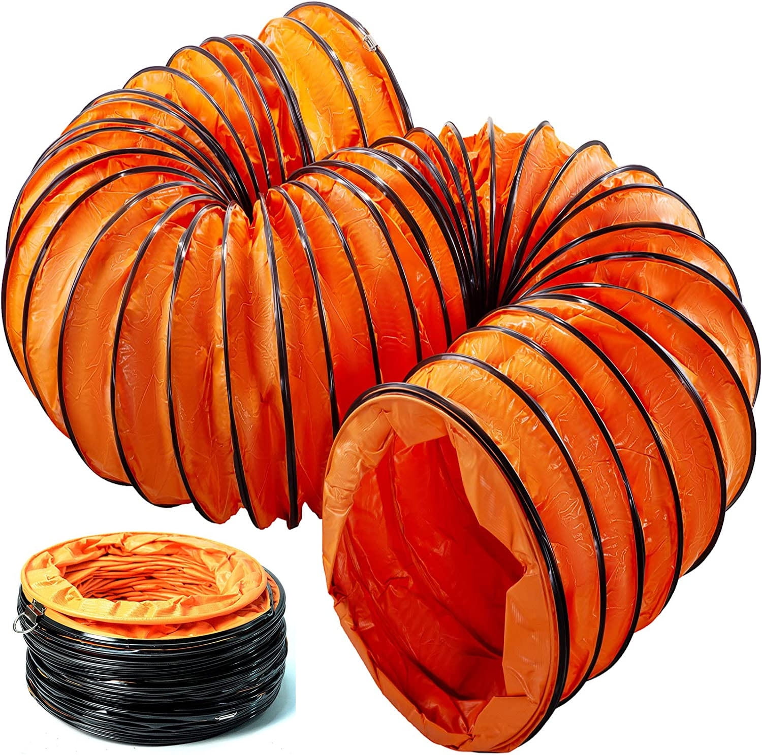 tonchean 16.4ft Duct Hosing PVC Flexible Ducting Hose for 12 inch