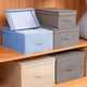 thumbnail image 4 of Caja de almacenamiento tipo cajón para artículos diversos, caja de almacenamiento con acabado de tela tipo cubierta, 4 of 5