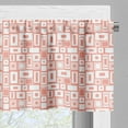 thumbnail image 3 of Ambesonne Geometric Window Valance, Pattern with Rectangles, 54" X 18", Blush and White, 3 of 5
