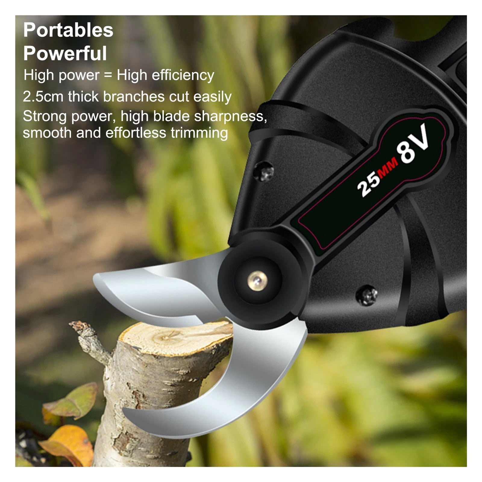 Protable Electric Pruning Shears Rechargeable Fruit Tree Hedge Trimmer Home Garden Electric Scissor Garden Pruning Tools