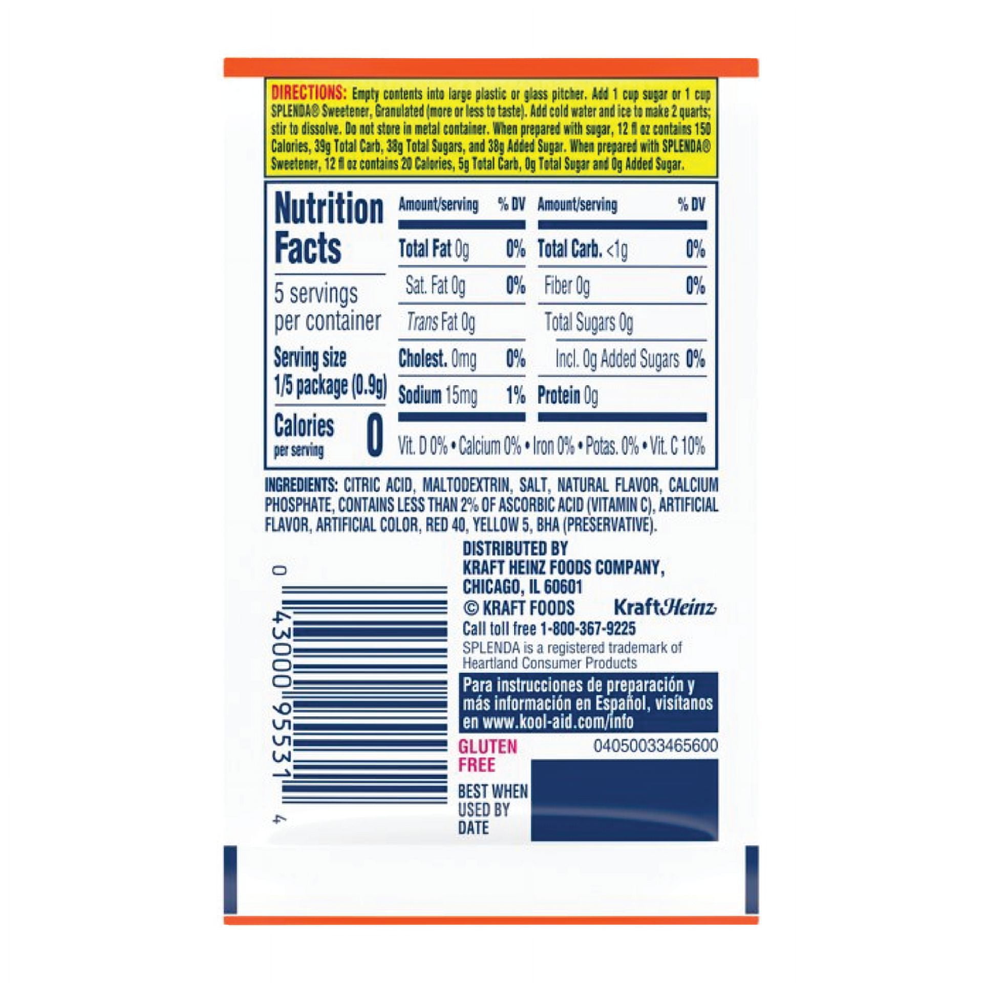 Full Box 48x Packets Kool-Aid Orange Flavor Soft Drink Mix