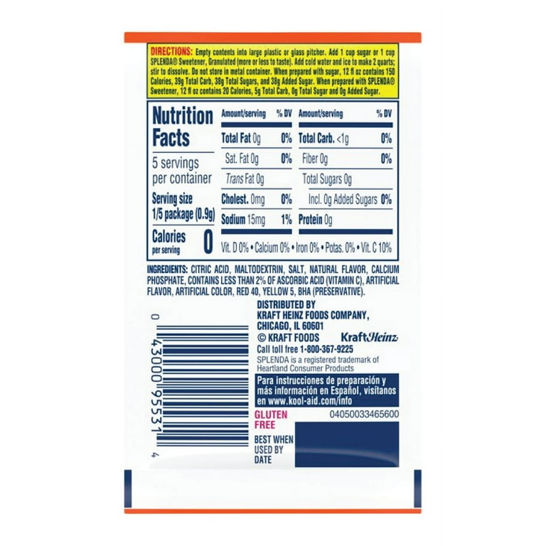 Full Box 48x Packets Kool-Aid Orange Flavor Soft Drink Mix