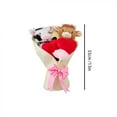 thumbnail image 4 of Cow Plush Doll Bouquet 13 Inch Soft White Valentine’s Day Gift Idea, 4 of 7