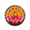 Amber-Red, variant on 17 LED Watermelon Double Fury Flush Mount Light, SS Bezel, Amber/Red LED/Clear Lens