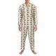 thumbnail image 3 of Fotbe Colorful Armadillos Pijama de Hombre con Estampado de Manga Larga, Conjunto de 2 Piezas, Ropa de Dormir Suave y Cómoda con Bolsillos-Large, 3 of 7