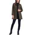 thumbnail image 2 of Abrigo largo de invierno de una sola botonadura para mujer INSPIRE CHIC con bolsillos S Café, 2 of 6
