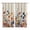 MidnightBlue Linen, variant on Spring Floral Kitchen Curtains Short 45 Inch Length, Watercolor Elegant Summer Botanical Rustic Grommet Top Bedroom Living Room Curtains, Light Filtering Cafe Curtain Drapes 2 Panels Set 84''x45''