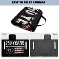 thumbnail image 6 of Pzuqiu Vintage American Flag 1970 50 Years Quilted Golf Cart Seat Cover - 2-Person Universal Fit with 4 Storage Pockets, 6 of 9