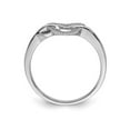 thumbnail image 3 of Bague Promesse Cœur en Diamant de 1/20 Carat (ctw) en Argent Sterling, 3 of 4