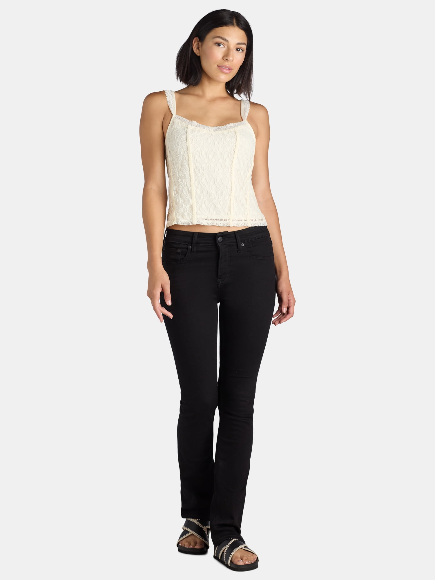 Self Esteem Women's Lace Corset Tank Top, Sizes XS-XL