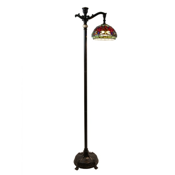 Henley Dragonfly Tiffany Downbridge Floor Lamp