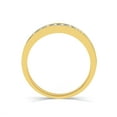 thumbnail image 4 of Forever Bride 1/4 CTTW Round Diamond Women's 10k Yellow Gold Anniversary,Wedding Band, 4 of 8