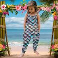 thumbnail image 5 of MIASHUI Toddler Girls Romper Summer Clothes Sleeveless Spaghetti Strap Jumpsuit with Pockets,Multicolour,12-24 Months, 5 of 5