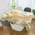 thumbnail image 2 of Yayeee Tablecloths 54" x 54" Rectangle Wrinkle Resistant Party Table Cover, Beige Clouds, 2 of 8