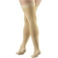 thumbnail image 4 of Truform 20-30 mmHg Compression Stockings for Men and Women, Thigh High Length, Dot Top, Closed Toe, Beige - Large, 4 of 4