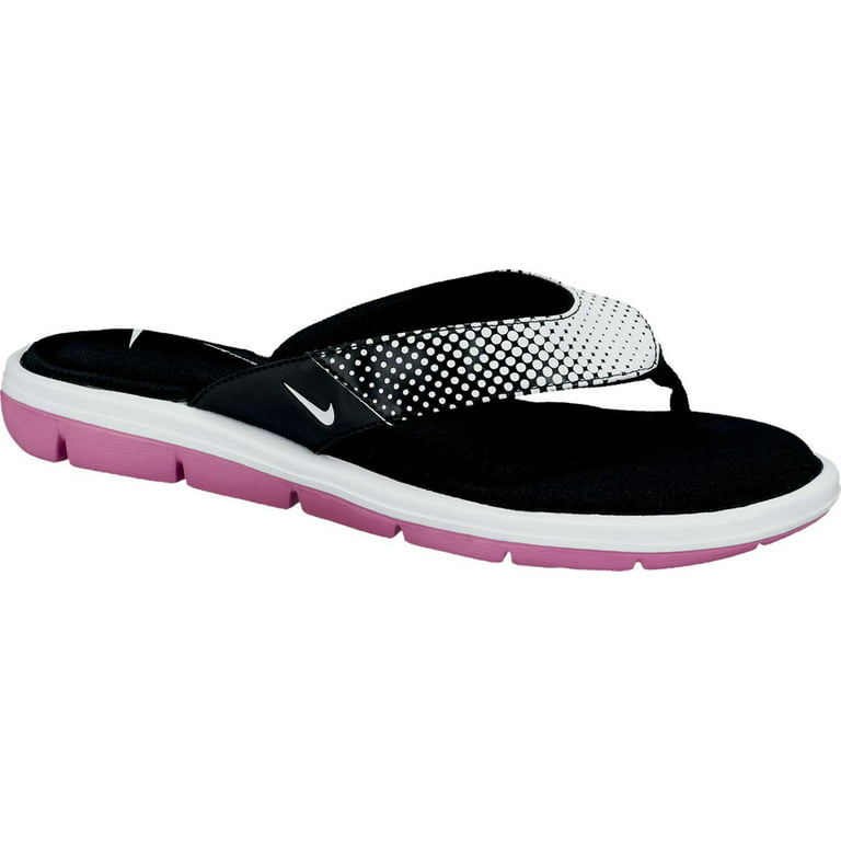 NIKE Golf Women's Apres Slide III Flip-Flop Sandal - 5 Black/White -