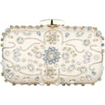 thumbnail image 2 of Womens Crystal Beaded Evening Bag Wedding Clutch Purse, 2 of 8