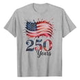 thumbnail image 5 of 250th Anniversary USA Shirts Womens Flag Heart 1776 2026 July 4th 250th Birthday T-Shirt, 5 of 5