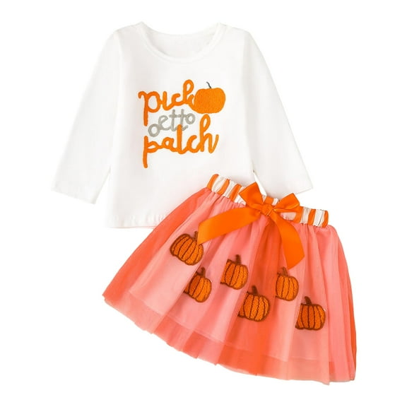 Staki Baby Girl Clothes Girls Skirt Set Casual 2Pcs Outfits Knit Puff Sleeve Shirt Top and Skirt Fall Winter Clothes(White,18-24 Months)