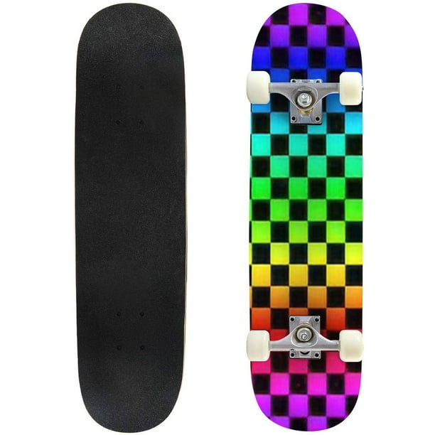 rainbow checks geometric seamless pattern abstract shapes squares