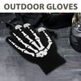 thumbnail image 3 of WEUVEB 2Pcs Skull Driving Gloves with Touchscreen Function and Durable Non Slip Fabric for Biking, 3 of 8