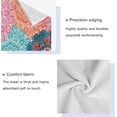 thumbnail image 4 of SKYSONIC 3 Pack Towel Vintage Colorful Mandala Boho Tribal Ethnic Art Pattern Cotton Bath Towel Set (1 Bath Towel, 1 Hand Towel, 1 Washcloth) for Bathroom, Super Soft and Quick Dry Towels, 4 of 7