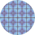 thumbnail image 1 of Ahgly Company Machine Washable Indoor Round Transitional Periwinkle Purple Area Rugs, 3' Round, 1 of 7