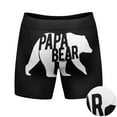 thumbnail image 4 of Mens Papa Bear Boxer Briefs Funny Cool Fathers Day Dad Gift Novelty Underwear for Guys, 4 of 5