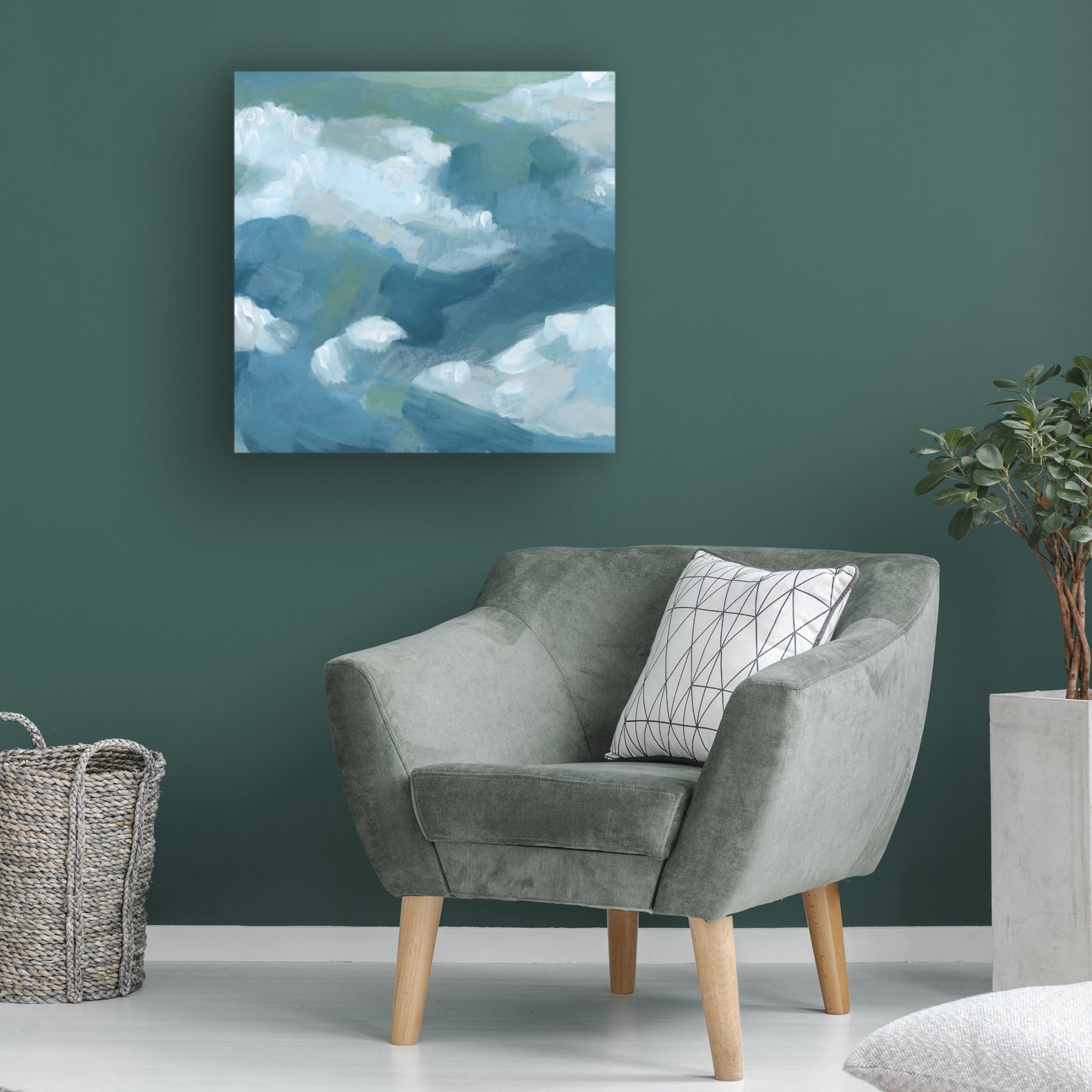 Trademark Fine Art June Erica Vess  Brushy Surf II Canvas Wall Art