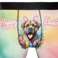 thumbnail image 4 of Happy Easter Bullmastiff with Bunny Ear Headband and Flowers All Over Print Boxer Briefs Underwear for Men Dad Dog Lover - 13001, 4 of 6