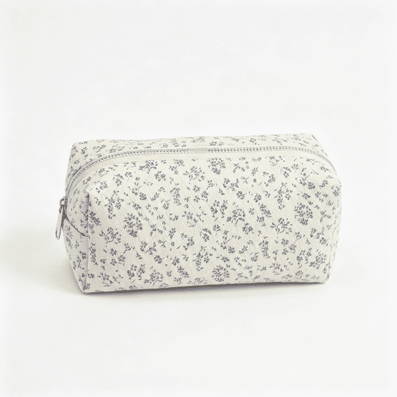 CCOCC Large Capacity Floral Print Pencil Case,Zipper Stationery Organizer Pouch for Office Supplies Storage Floral Print Pencil Case Small