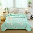 thumbnail image 1 of MAOWAPLG Washable Cotton Printed Summer Quilt Thin Comforter Conditioned Blanket Guest Room Bedding, 1 of 1