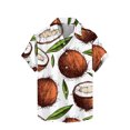thumbnail image 2 of GERsome Men's Short Sleeve Hawaiian Shirts Summer Button Down Floral Shirts Tropical Beach Vacation Tops S-5XL, 2 of 4