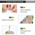 thumbnail image 4 of Coolnut Avocado Couple Love Sink Splash Guard for Faucet 2 Packs Faucet Absorbent Mats, Summer Fruit Cute Faucet Handle Drip Catcher Quickly Drying Mat for Kitchen Counter Bathroom, 14.9"x5.5", 4 of 7