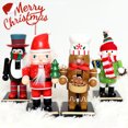 thumbnail image 4 of BRI Adornos navideños de Cascanueces de madera, figuras de Cascanueces, marionetas de juguete, adornos de escritorio, decoración del hogar, 4 of 6