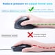thumbnail image 5 of Ratón Óptico Vertical Ergonómico Recargable de Modo Dual USB 2.4G Inalámbrico + Bluetooth para Computadora Portátil Gris, 5 of 5
