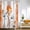 Orange, variant on Rustic Farmhouse Shower Curtain, Farm Blue Daisy Floral Flowers and Butterfly on Country Wooden Shower Curtain for Bathroom with 12PCS Hooks, 72X72IN