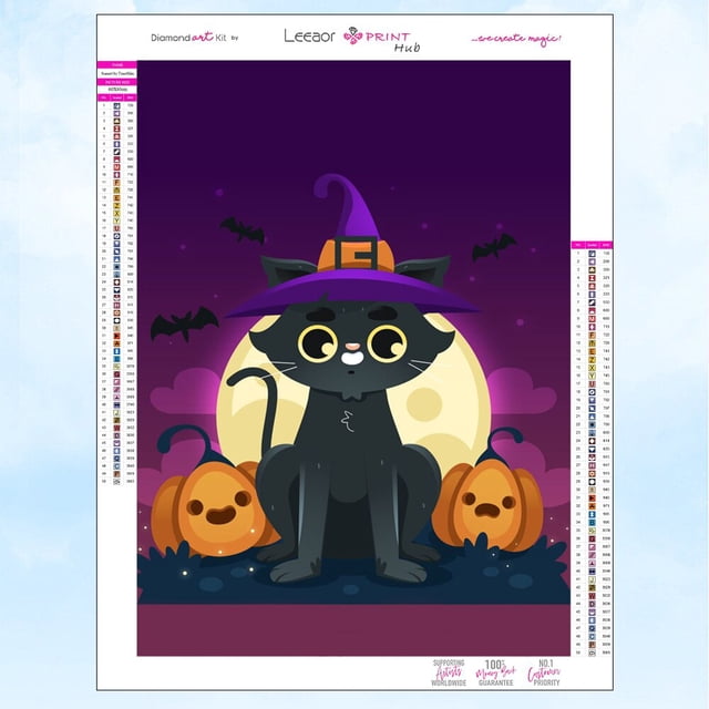 Pintura de diamantes de Halloween 5D Diy, gato negro en la oscuridad, mosaico bordado, diamantes de imitación completos, Kit de punto de cruz, decoración del hogar, regalos de arte