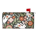 thumbnail image 2 of Xecao Rabbits on Floral for Mailbox Cover with Magnetic Strips, Waterproof and Sunscreen, Adds a Decorative Touch to Your Garden Yard., 2 of 9