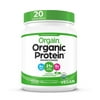 Organic Unflavored Plant Based Protein Powder, Natural Unsweetened - Vegan, Non Dairy, Gluten Free, No Sugar Added, Soy Free, Non-GMO, 1.59 lb (Packaging May Vary)