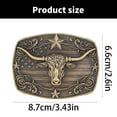 thumbnail image 3 of Vintage Metal Buckle for Men Engraved Bullhead Waist Belt Buckle for Pants Ethnic Belt Clasp Waistband Accessories, 3 of 9