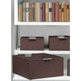 thumbnail image 2 of 7 Pack Decorative & Durable Woven Fabric Storage Baskets, Shelf & Closet Organization - Brown, 2 of 7