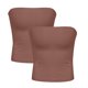 thumbnail image 5 of Blusa informal de verano sin tirantes de color liso para mujer, 2 piezas, de poliéster, 5 of 5